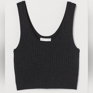 NWT cropped ribbed top